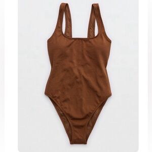 Aerie one piece brown swimsuit